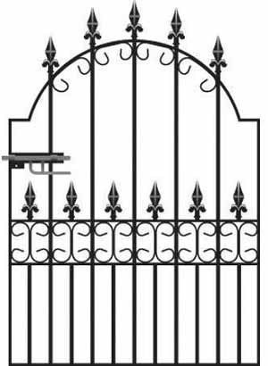 Royale Premier Wrought Iron Style Garden Gate